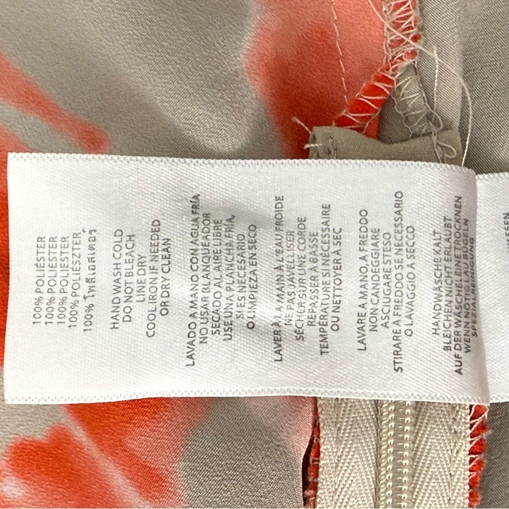 Michael Michael Kors Womans Floral Top Blouse Rusched Side Short Sleeve Size 8 - Picture 10 of 10